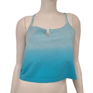 PINK Blue Ombre Crop Tank size XXL